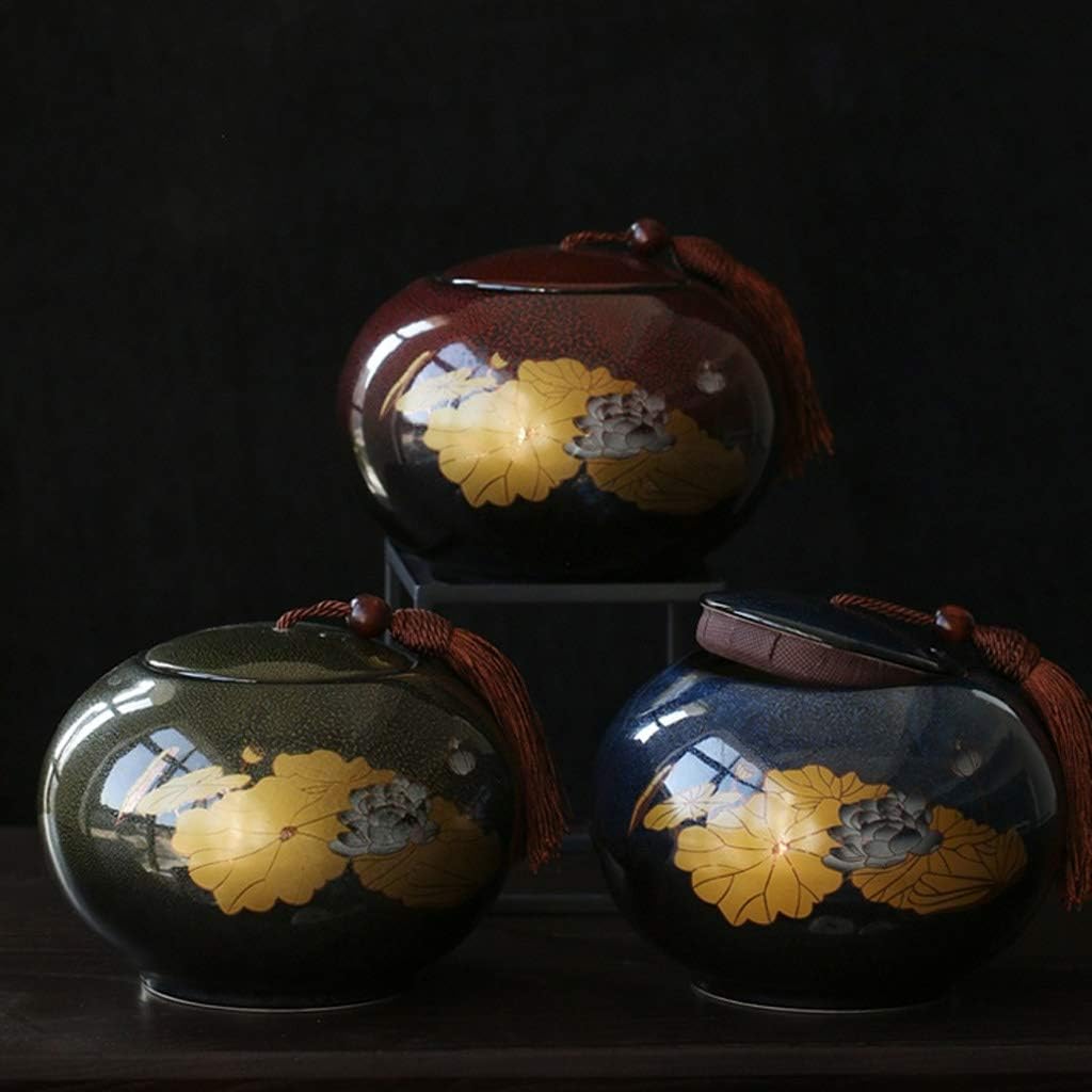 Funeral, Small Cremation Ashes, Ceramic Human Can Memorial, with Metal Cover System