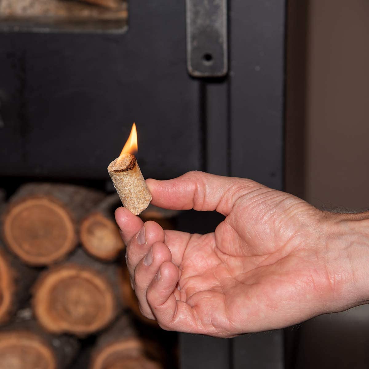 eLab 430° Öko Anzünder - 9 kg ca. 900 STK. - Kaminanzünder, Ofenanzünder, Grillanzünder, Brennholzanzünder, Premium-Holz & Wachs Anzündhilfe - Top Qualität