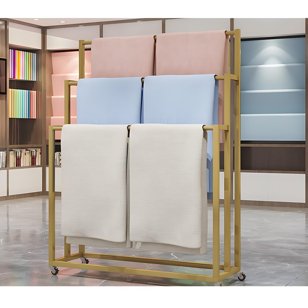Organiseur de rangement multicouche et présentoir mobile pour tapis