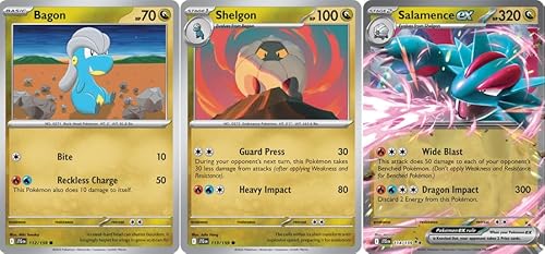 Salamence ex 114/159 - Journey Together - Lot de cartes double rare Pokemon