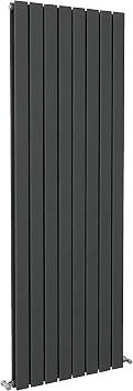 Anthracite Vertical Radiator Double Column Flat Panel Central Heating Radiators 1600 * 544mm