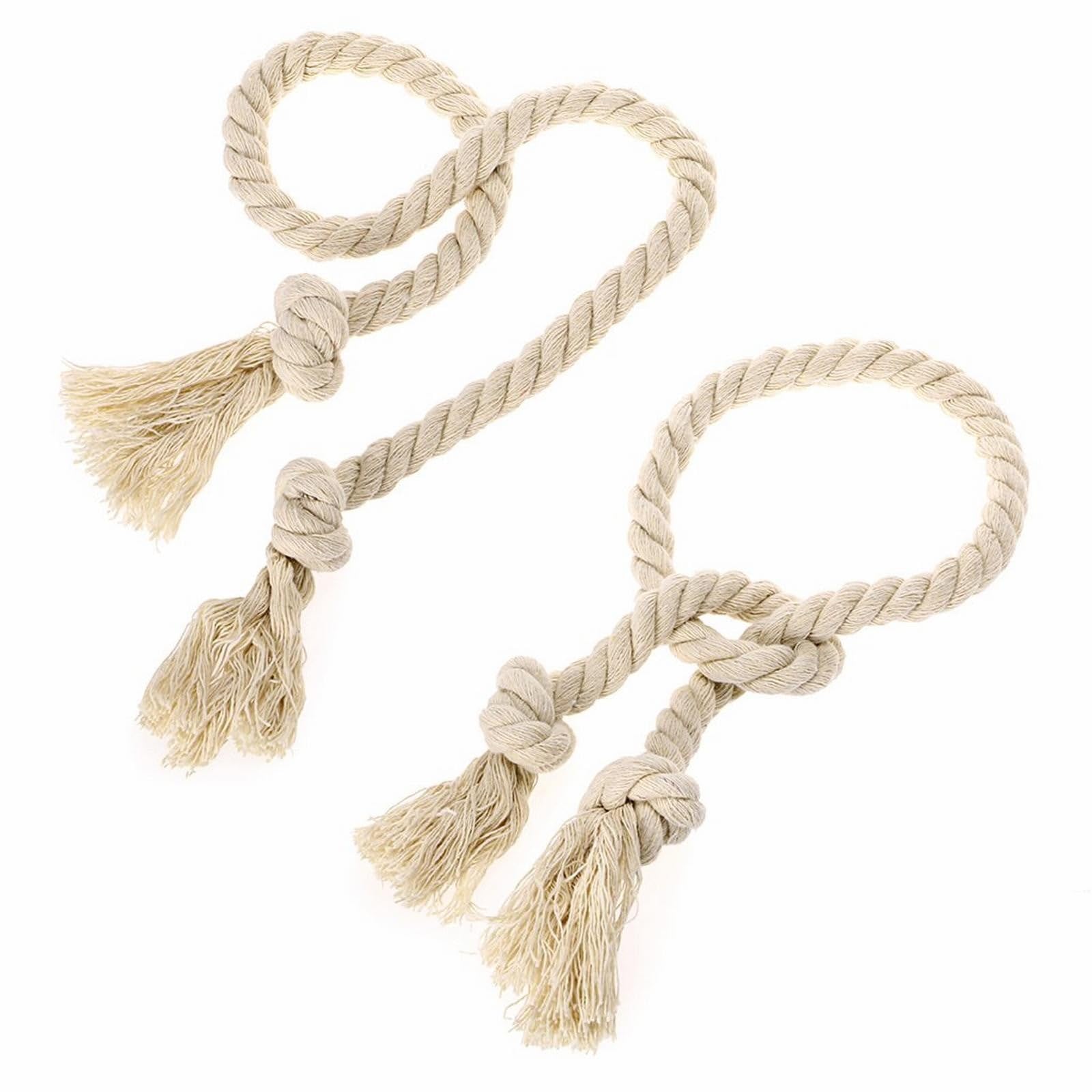 MAKNGRID (726304) Window Curtain Panels, Curtain Hand-Woven Rope Curtain Accessories Classic Drapery Tiebacks Designer Curtain Clasps Minimalist Window Tiebacks