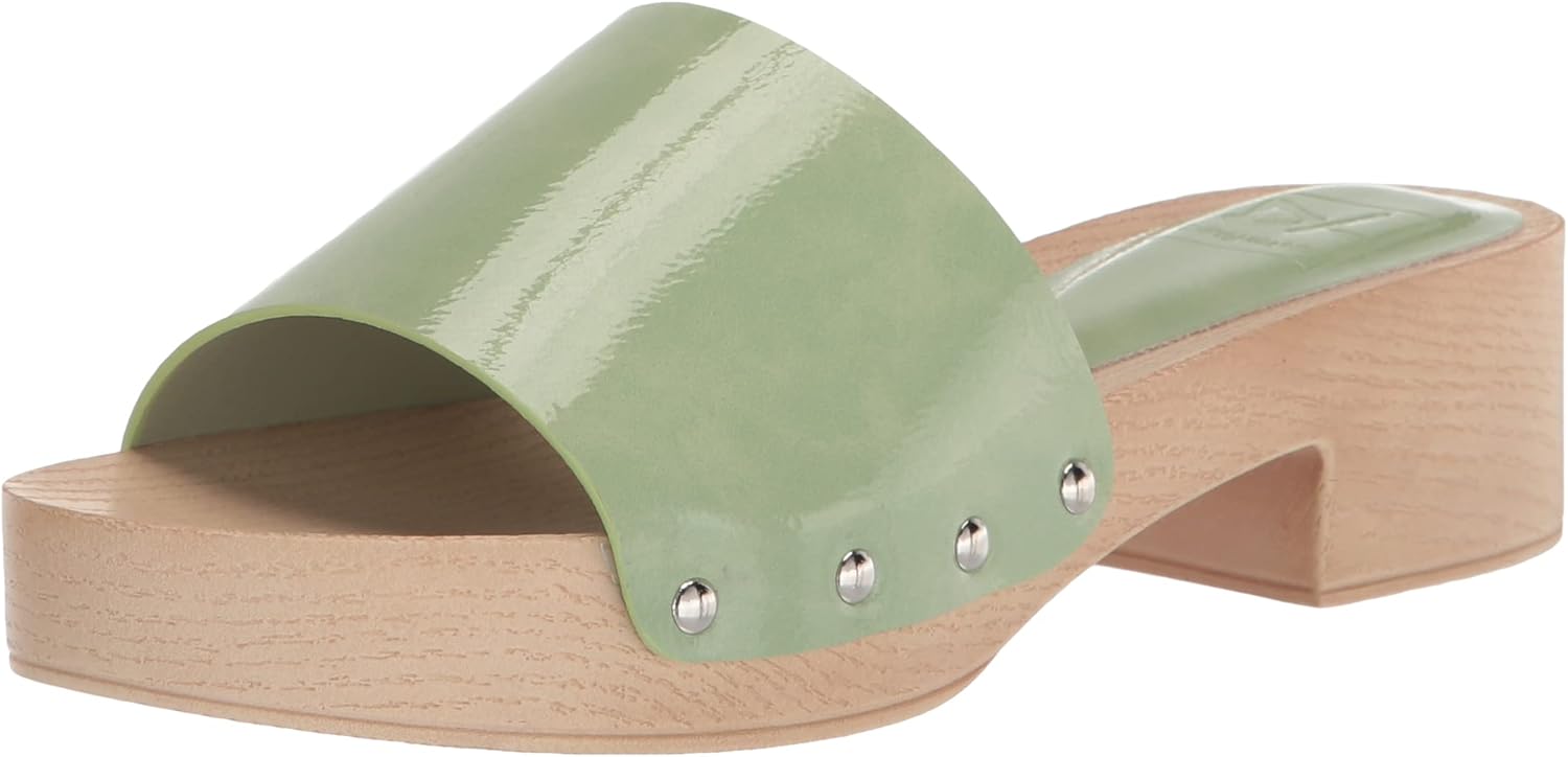 Dirty Laundry by Chinese Laundry Women's HEIDII Cloudy Patent Slide Sandal, Olive, 11