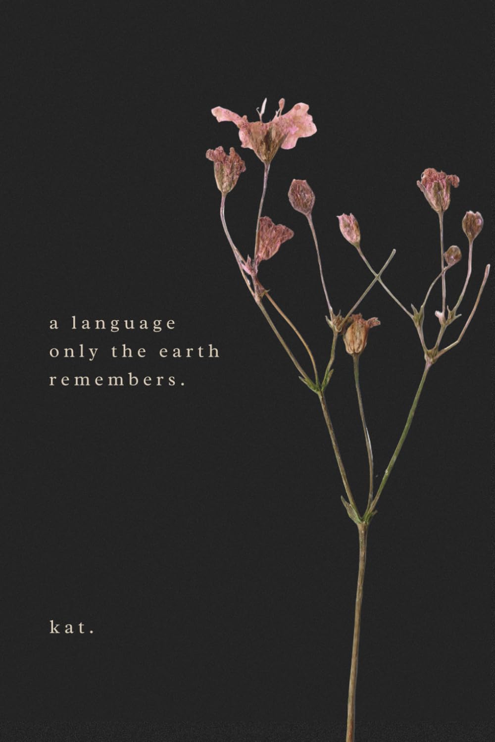 a language only the earth remembers.
