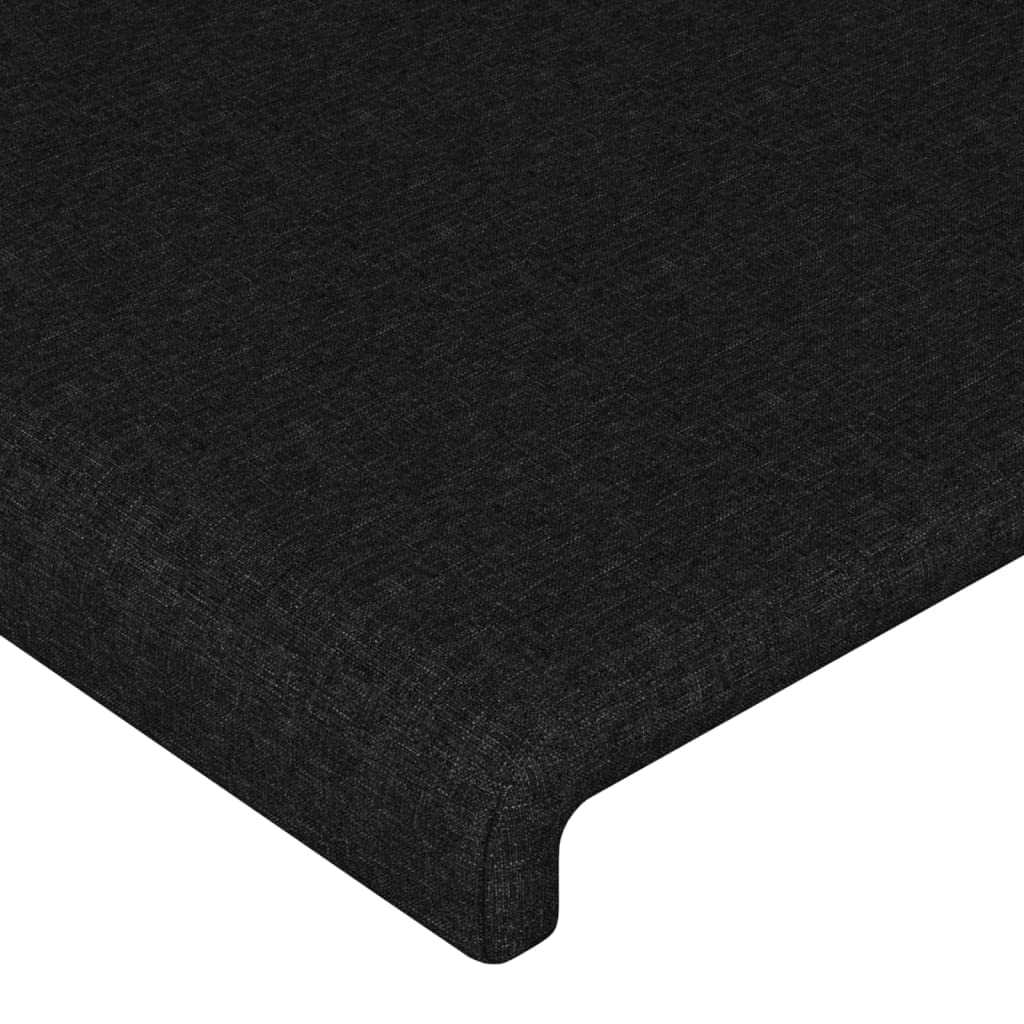 Tête de Lit avec Oreilles Excellent Soutien du Dos Meuble de Chambre à Coucher Décoration Intérieure Design Moderne et Élégant Noir 93x23x78/88 cm