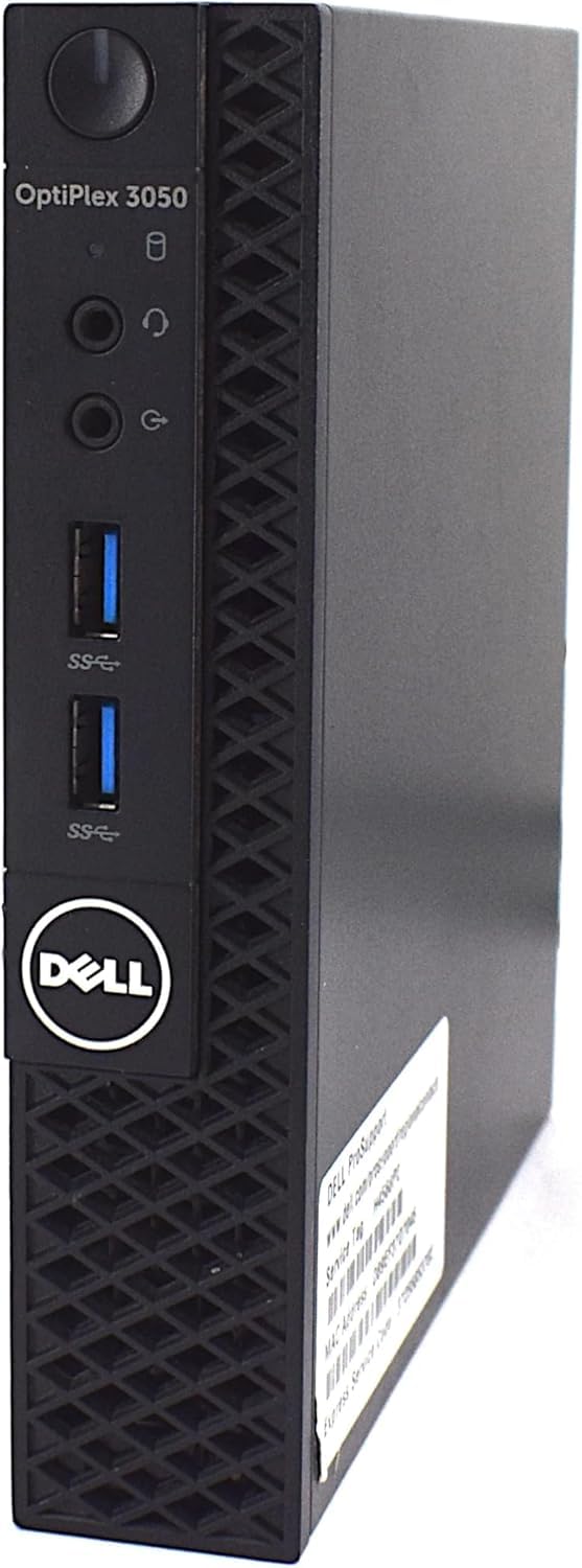 Dell Optiplex 3050 Mini Desktop Computer, Intel Core i3-7100, 8GB RAM, 256GB SSD, WiFi, Bluetooth, Tastiera QWERTY USA, Windows 11 Pro (Ricondizionato)