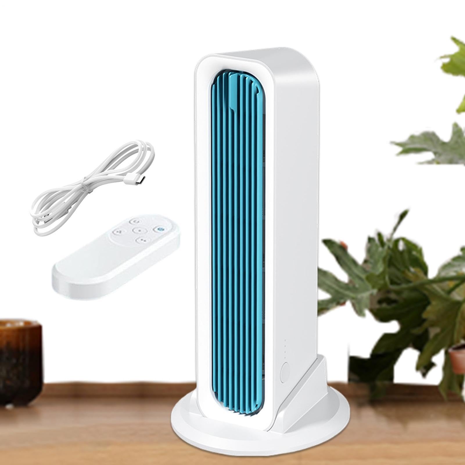 Ventilatore A Torre Senza Lama Da 31,5 Cm Con Telecomando | Ventilatore Da Scrivania , Silenzioso E Portatile, 3 Velocità Di Ventilazione, Oscillazione Automatica,per Ufficio Domestico E Cucina