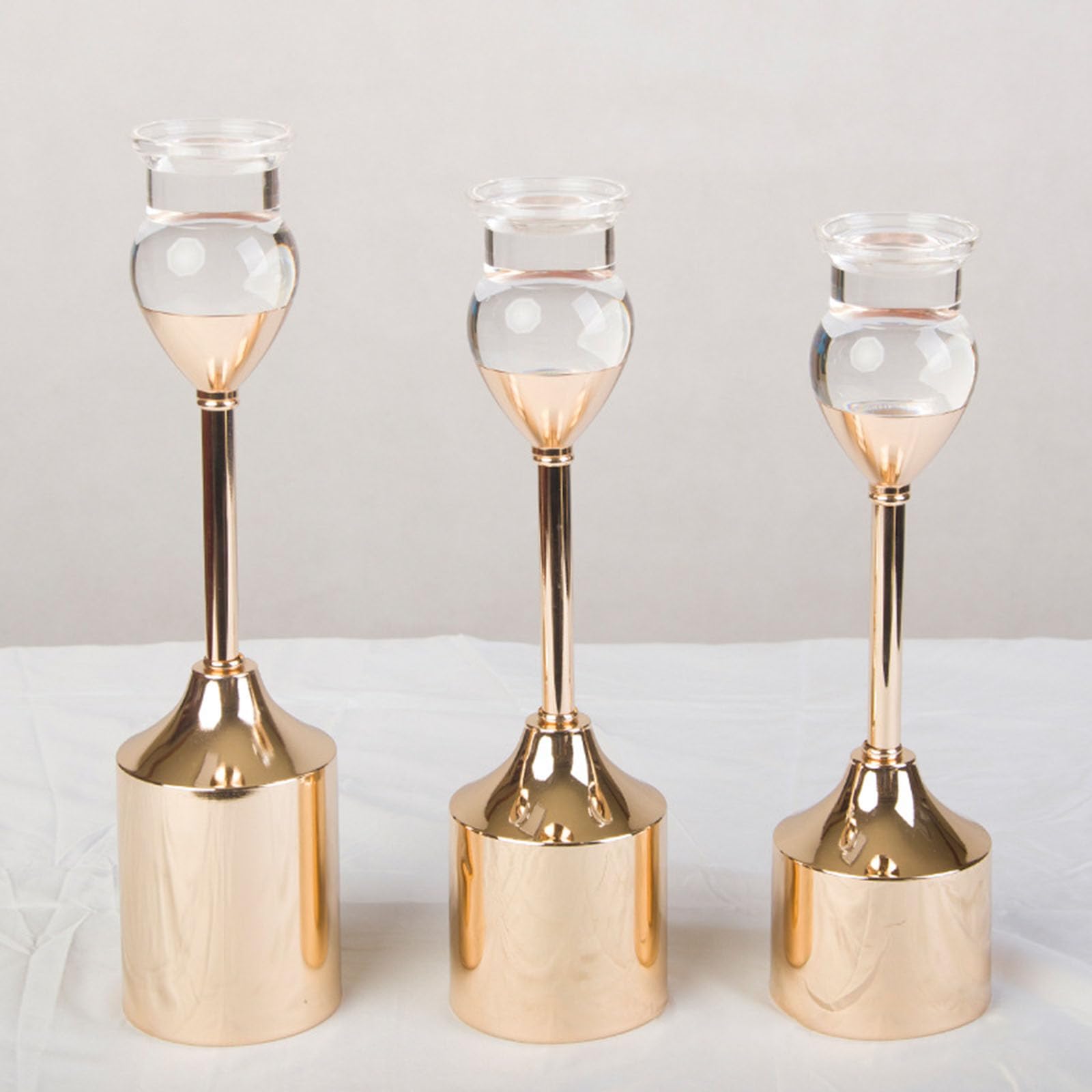 Bougeoir Holde en fer forgé en acrylique pour décoration de table de salle à manger pour la maison, un mariage, une fête d'anniversaire, une fête