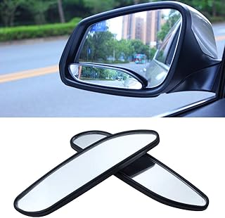 Blind Spot Mirrors, EFORCAR Car Mirror Side View Blind Spot & Wide Mirror Stick on Auxiliary Angle Adjustable Auto Rear View Mirror Stick-on Design Fit for All Universal Vehicles (Pack of 2)