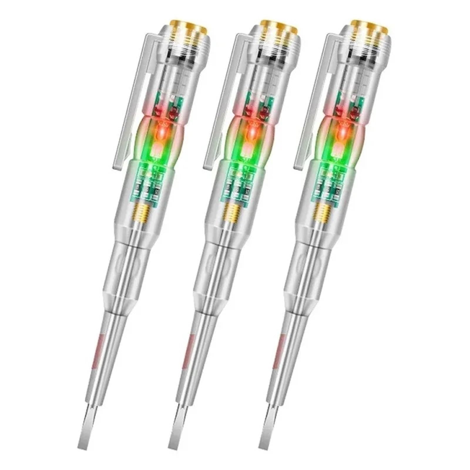 Stylo testeur de tension 24/70-250 V, lot de 1/2/3 pièces, détecteur de puissance à induction, indicateur électrique, tournevis, outils indicateurs(3pcs)