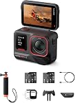 Insta360 Ace Pro 2 Numéro de batterie double SD Card-8K Caméra d'action étanche co-ingénieur avec Leica, capteur 1/1.3", double AI Chip, Leading Low Light, Superior Audio, Écran Flip & AI Édition
