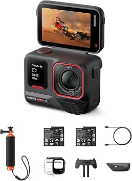 Insta360 Ace Pro 2 Dive Bundle -8K Waterproof Action Camera Co-Engineered with Leica, 1/1.3" Sensor, Dual AI Chip, Leading Low Light, Superior Audio, Flip Screen & AI Editing for Vlogs, Motorcycling