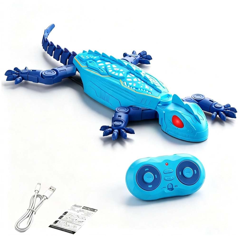 LUCKKY Gecko Rush Cat Toy that Climbs the Wall, Wall Climbing Gecko, Walls Climbing Lizard Toy for Cats, Remote Control Climbings Geckos Toys with LED Light
