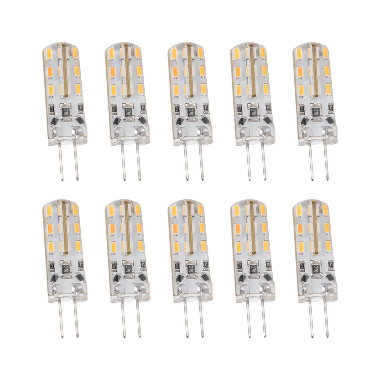 10pcs G4 LED Bulbs .5W DC12V Warm e 3000K Brightn for Rgy-Efficient Net and Landscape Lighting - Image 3