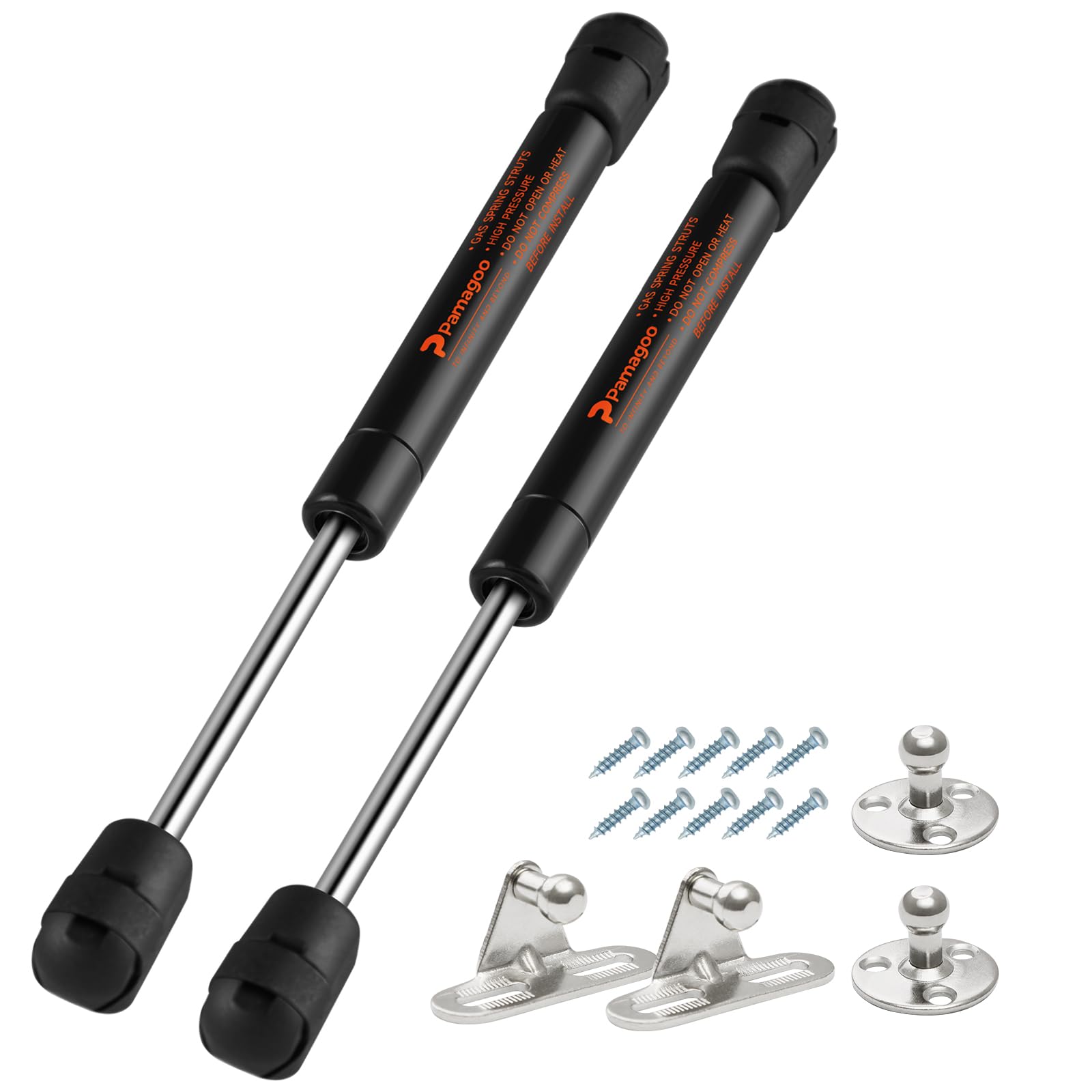 10 Inch 10 Lbs Gas Struts, 10" 45 N Toolbox Lid Gas Shocks Spring, for Weatherguard Aluminum Cabinet Door, Boat Storage Lid Support, FIT 8-11 LBS Weights) Qty 2 by PAMAGOO