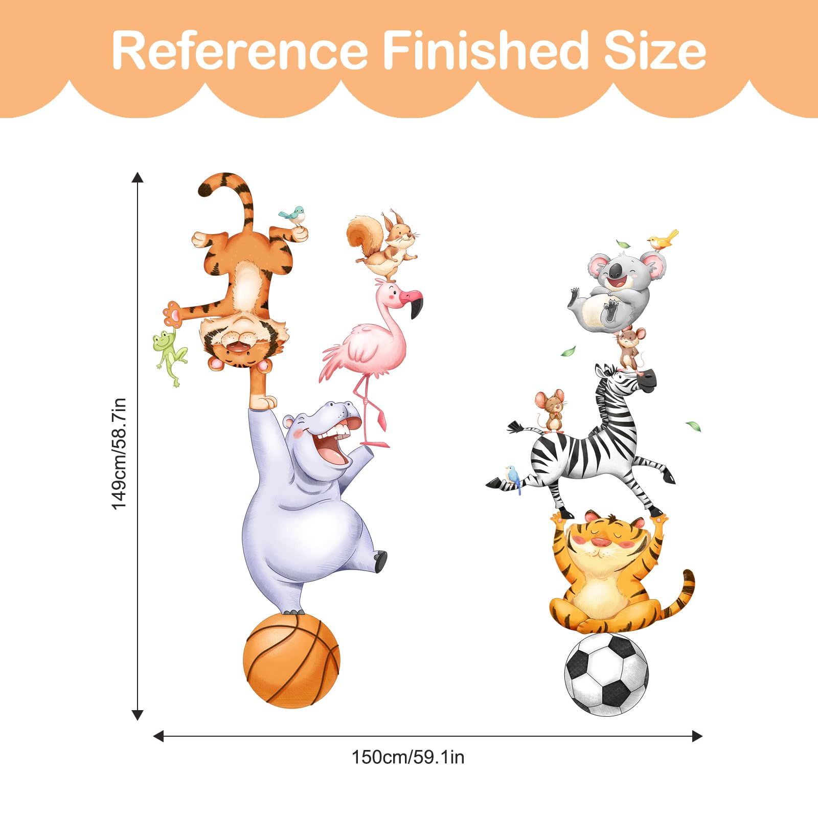 Tanlaby Stickers Muraux Cirque Zoo – Animaux Mignons Safari Ours Singe Tigre Renard – Décoration Chambre Enfant Bébé Pépinière – Autocollants Amovibles Vinyle Tanlaby Stickers Muraux Cirque Zoo – Animaux Mignons Safari Ours Singe Tigre Renard – Décoration Chambre Enfant Bébé Pépinière – Autocollants Amovibles Vinyle