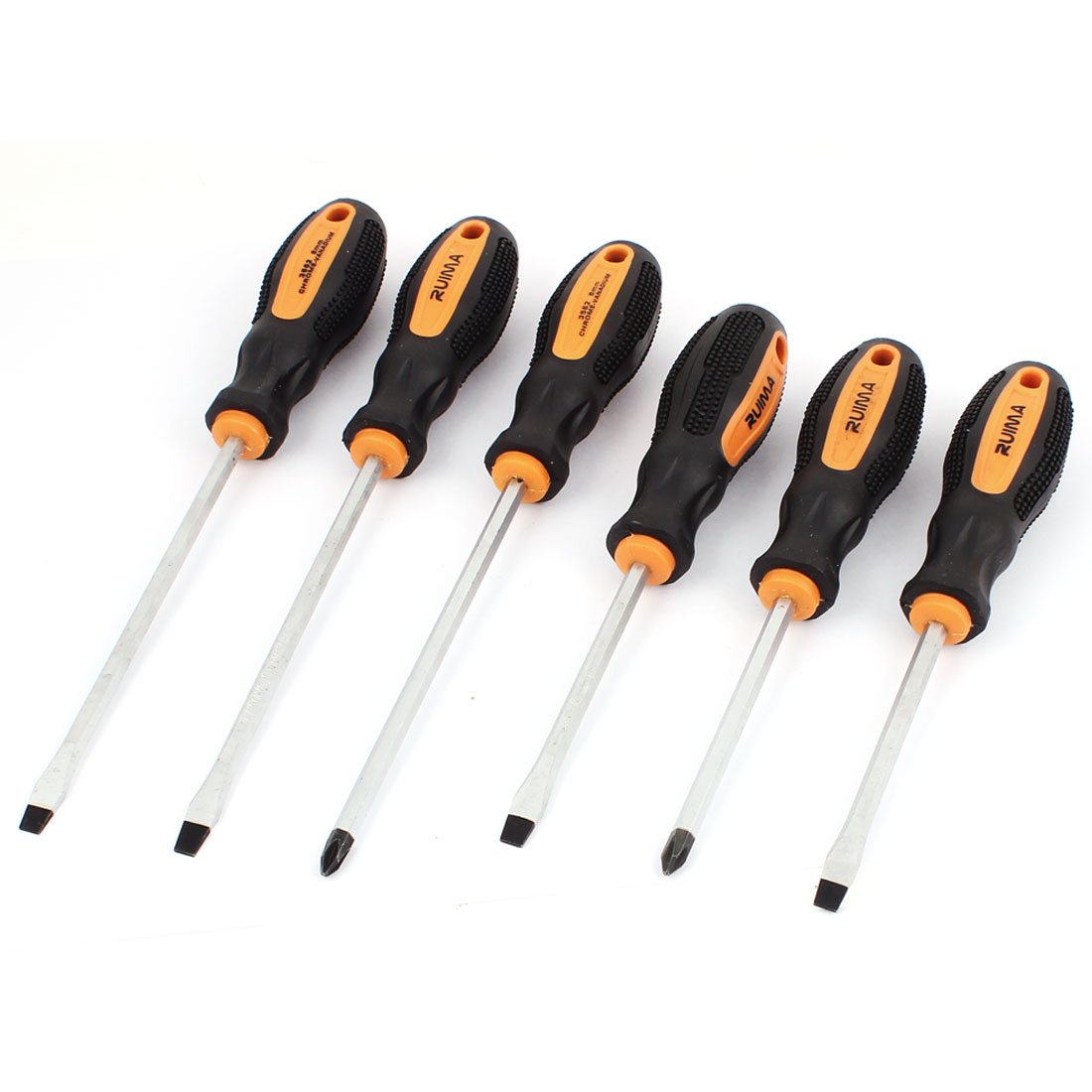 Aexit 6 in 1 impugnatura antiscivolo in plastica, cacciavite a testa piatta con intaglio a croce, cacciaviti a vite, attrezzo per riparare i cavi (b25e00e63c9706114e192c6f544be212)