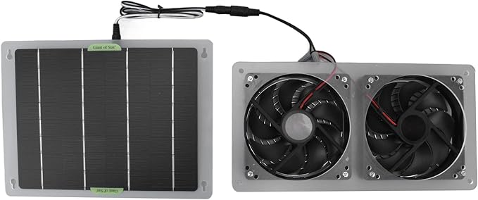Kit De Ventilateur à énergie Solaire, 30 W 18 V, Chauffage Solaire De Serre Pour Maison, Grenier, Serre, Animal De Compagnie, Chien, Poulailler