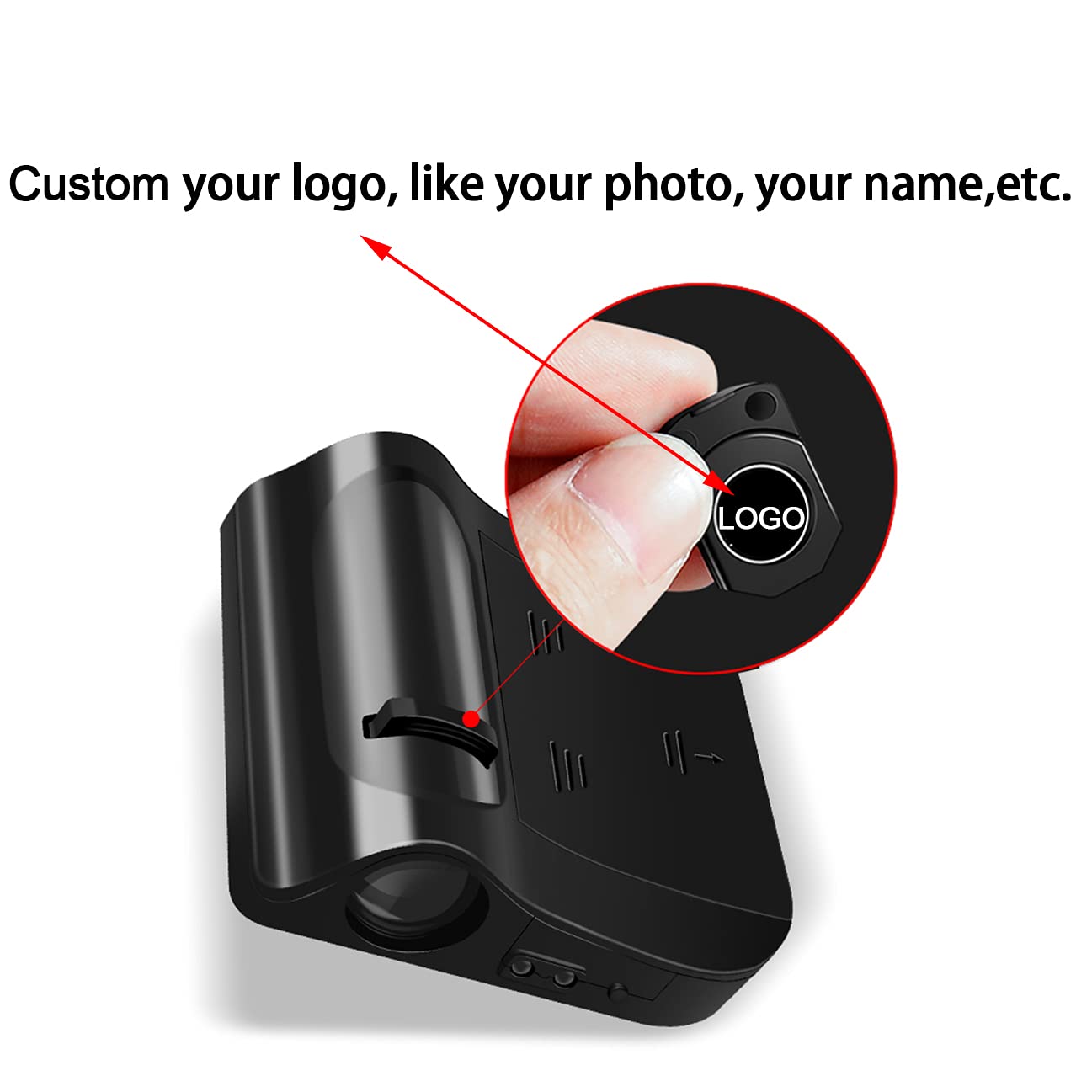 LZLRUN Custom Logo Car Door Projector Lights - Wireless LED Welcome Lights With Smart Sensor