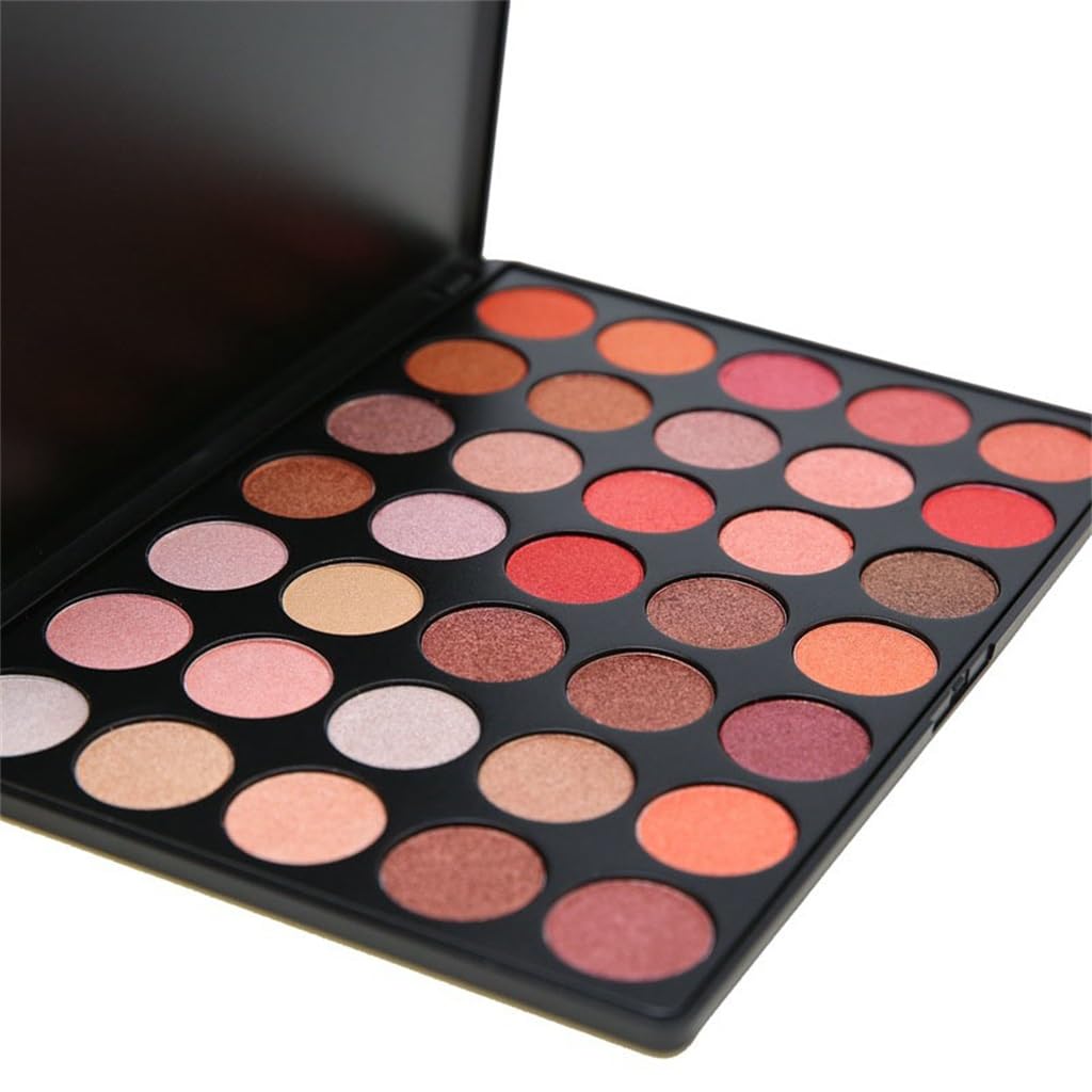 35 Color Pearl Eye Shadow Plate Warm Glitter Powder Makeup Daily Lasting