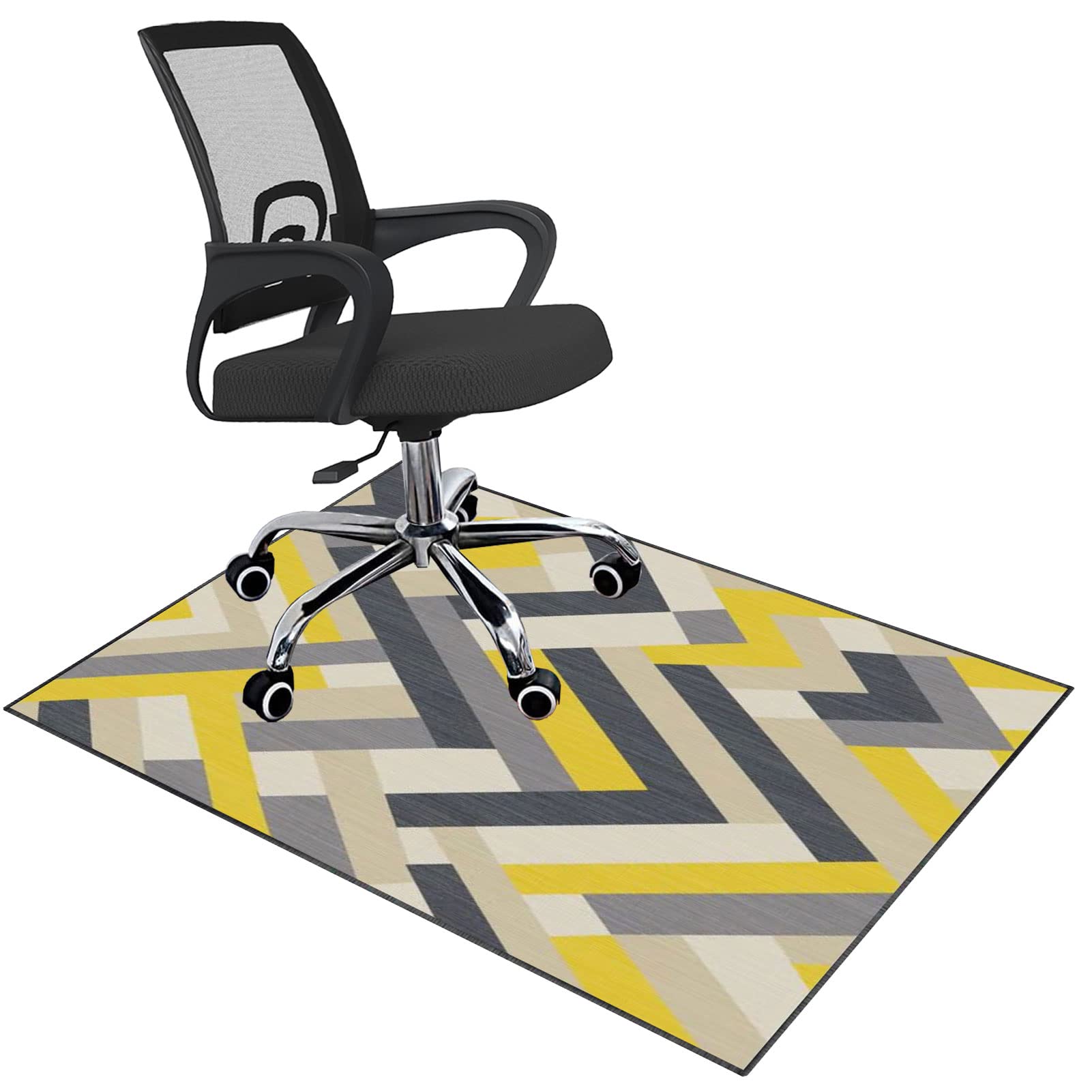 EYZO Office Chair Mat For Carpet And Hardwood Floor Gaming Chair Mat | Carpet Protector Chair Mat For Office Chair Floor Mat Anti Slip For Home Office Gaming Room Anti-Skidding 90 ร 140 cm