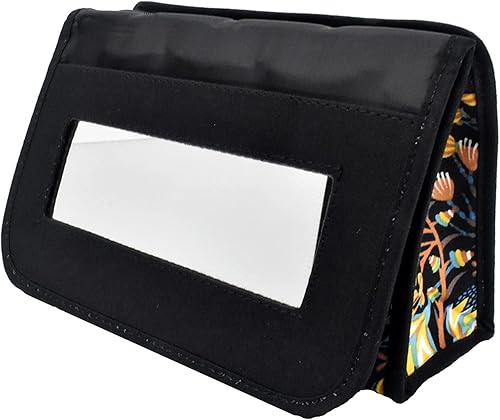 Miniatura 2 de Bolsa de cosméticos con espejo de Marisa D'Amico, Oro + Gingko negro - Algodón