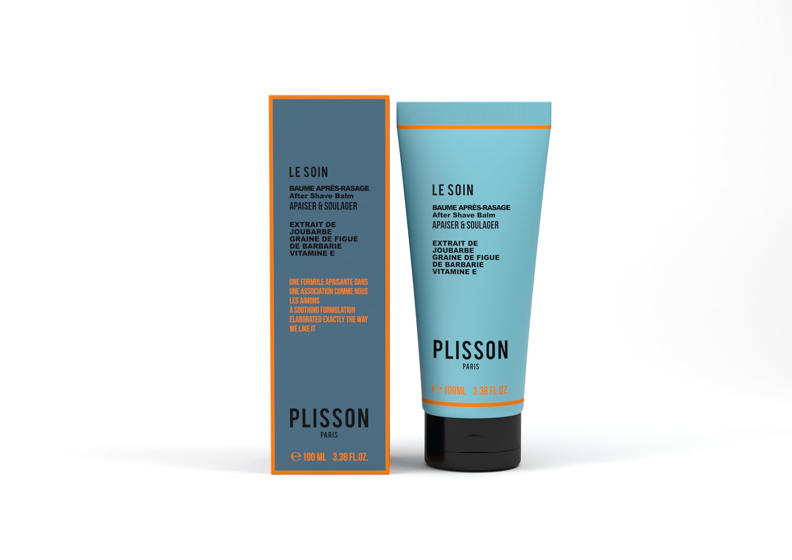 Plisson - Baume Après-Rasage Naturel - Tous Types de Peaux - 97% d’Ingrédients d’Origine Naturelle, Pensée Sauvage, Joubarbe, Grain de Figue de Barbarie et Aloé Véra - Fabrication Française - 100 ml