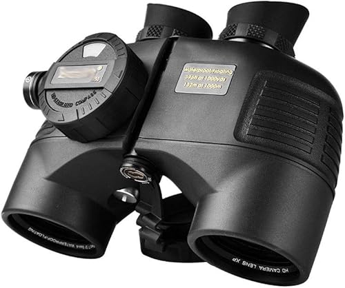 FEER Marine Binoculars Military Level with Rangefinder Compass Low Light Night Vision Waterproof Telescope