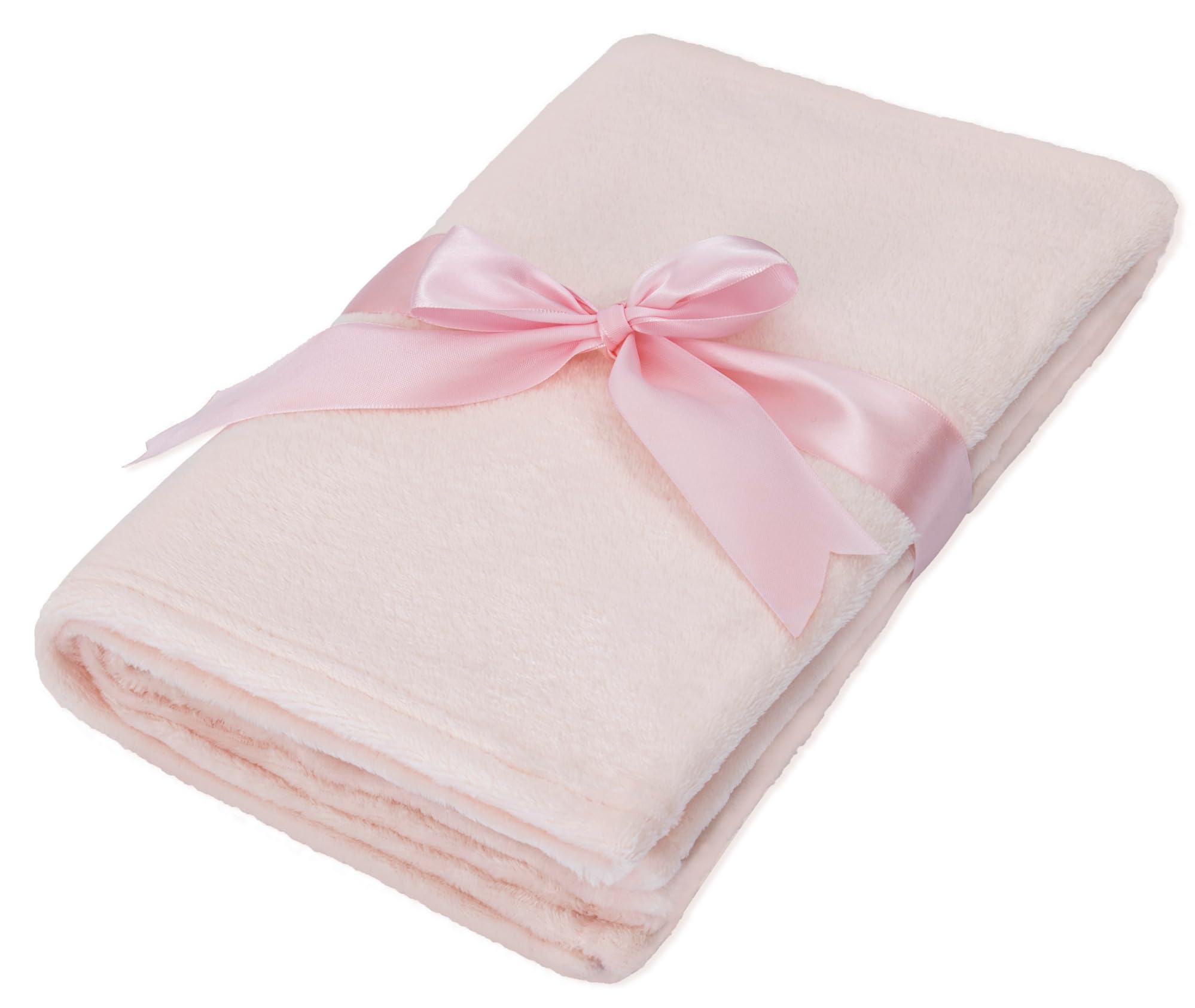 Adore Home Soft Fleece Baby Blanket Plush Flannel Newborn Moses Basket Pram Girl & Boy, Pink, 60x90cm
