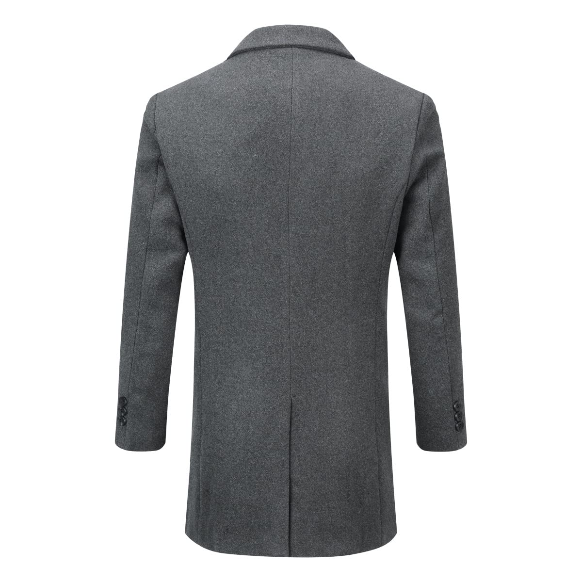 Allthemen Herren Wollmantel Mittellang Wintermantel Slim Fit Herrenmantel Wolle Warm Mantel Winter Business