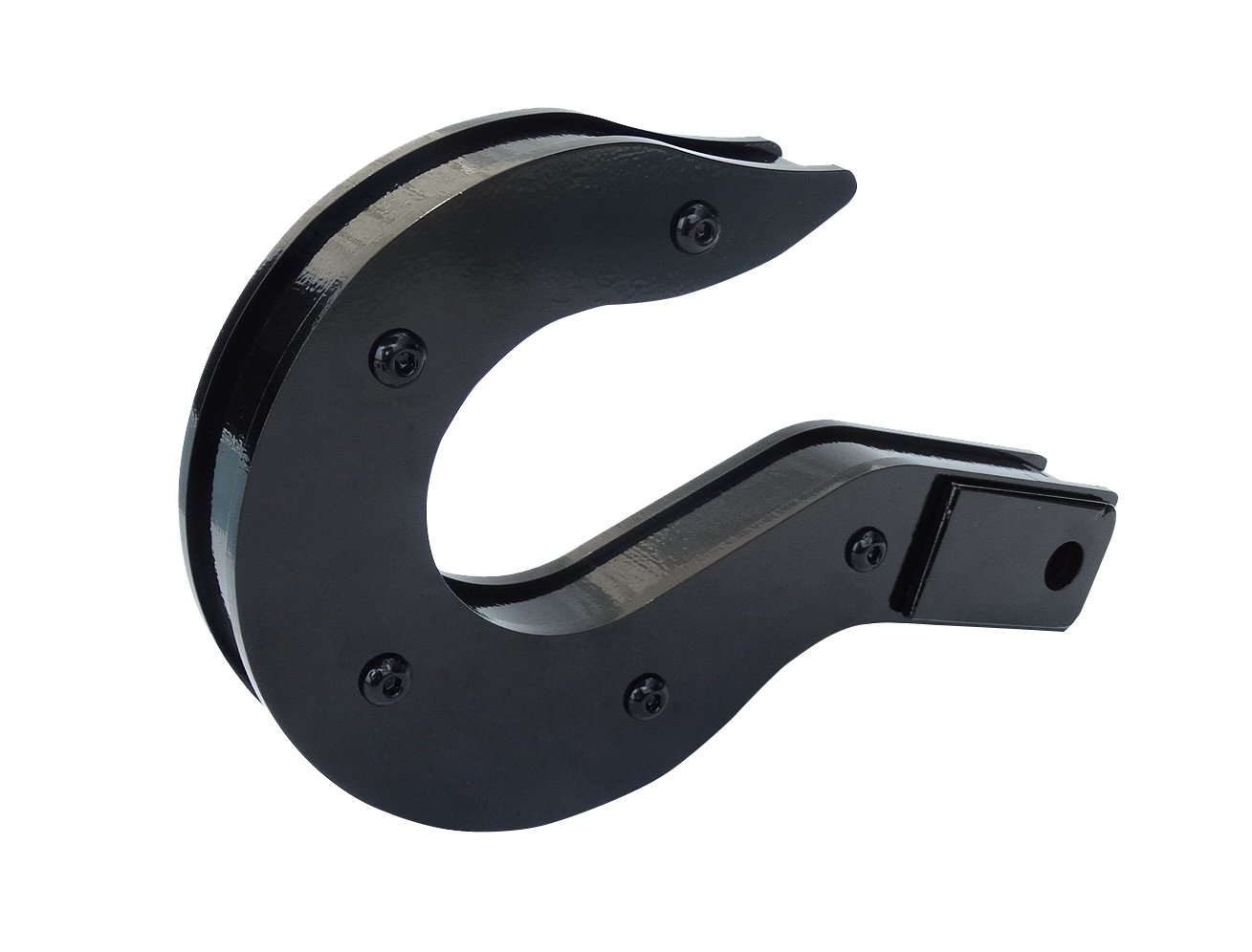 Extractor Recovery Hitch Hook Black - Receiver Towing Point for Offroad Truck and Jeep Straps!