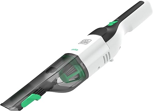 BLACK+DECKER Aspiradora de mano 8V MAX reviva, inalámbrica, transparente (REVHV8J40)