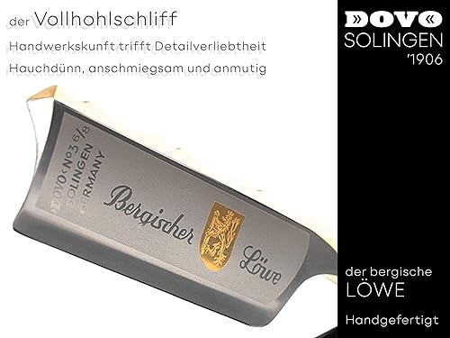 Miniatura 5 de DOVO Carbon Ebony Shave Ready Maquinilla de afeitar recta de acero sueco