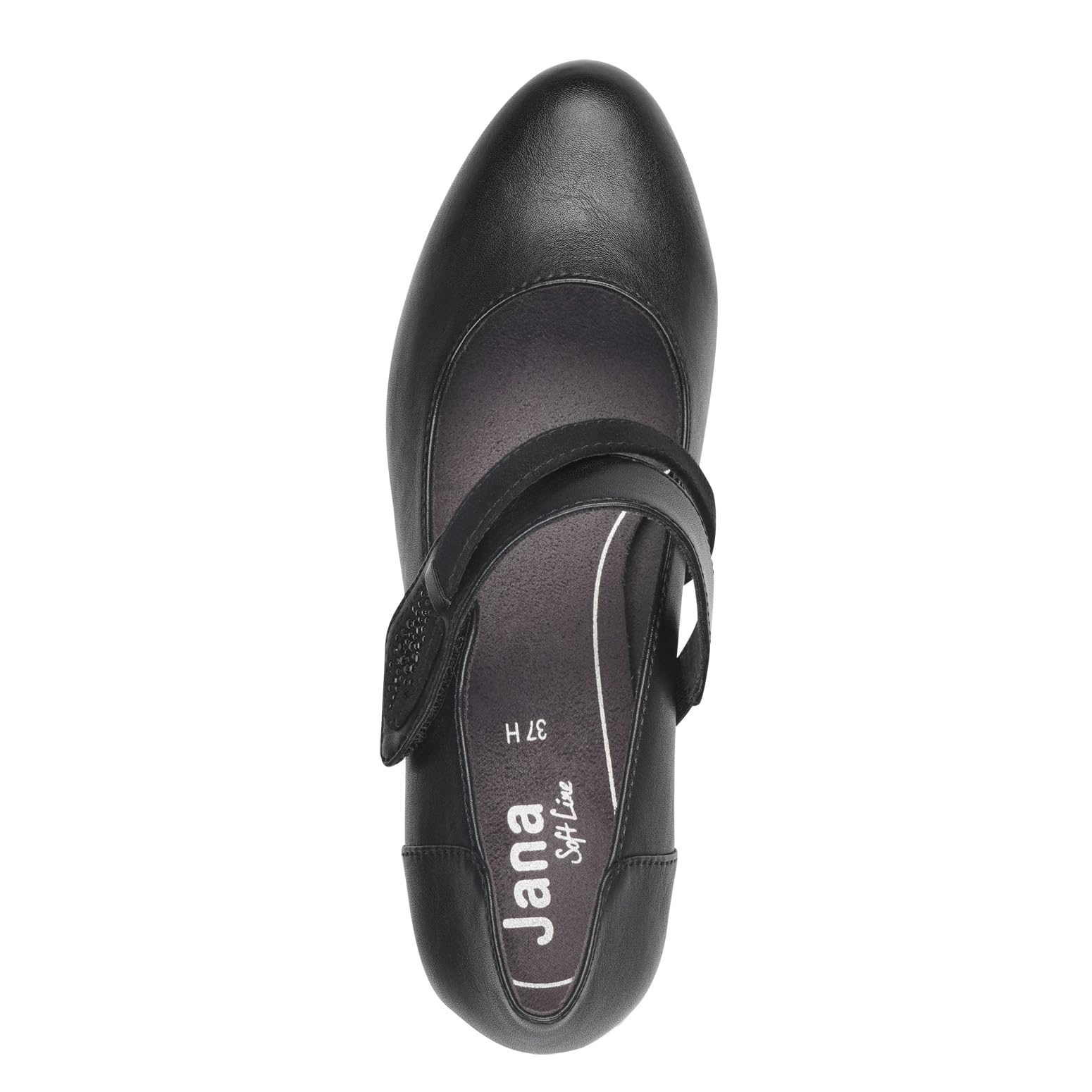 Jana Damen Pumps mit Riemen Mary Jane Vegan