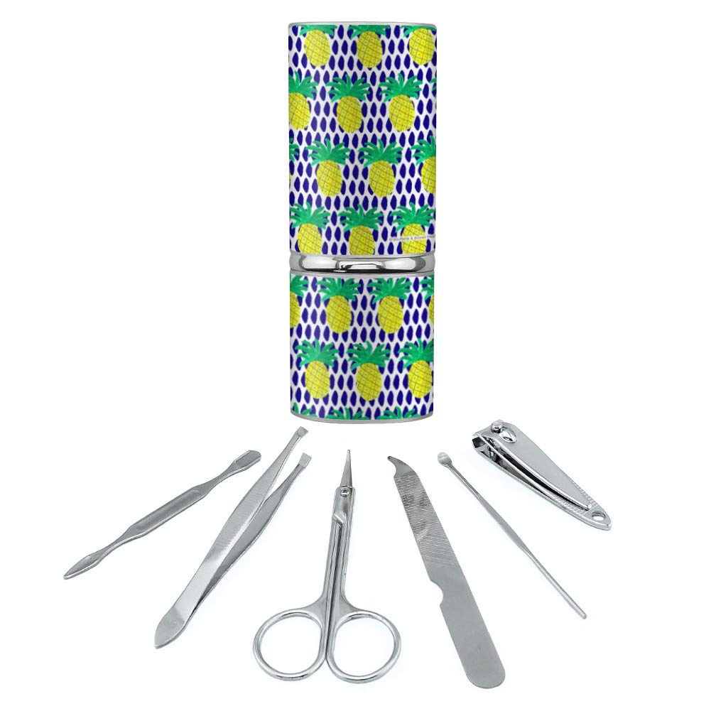Pretty Pineapples Stainless Steel Manicure Pedicure Grooming Beauty Care