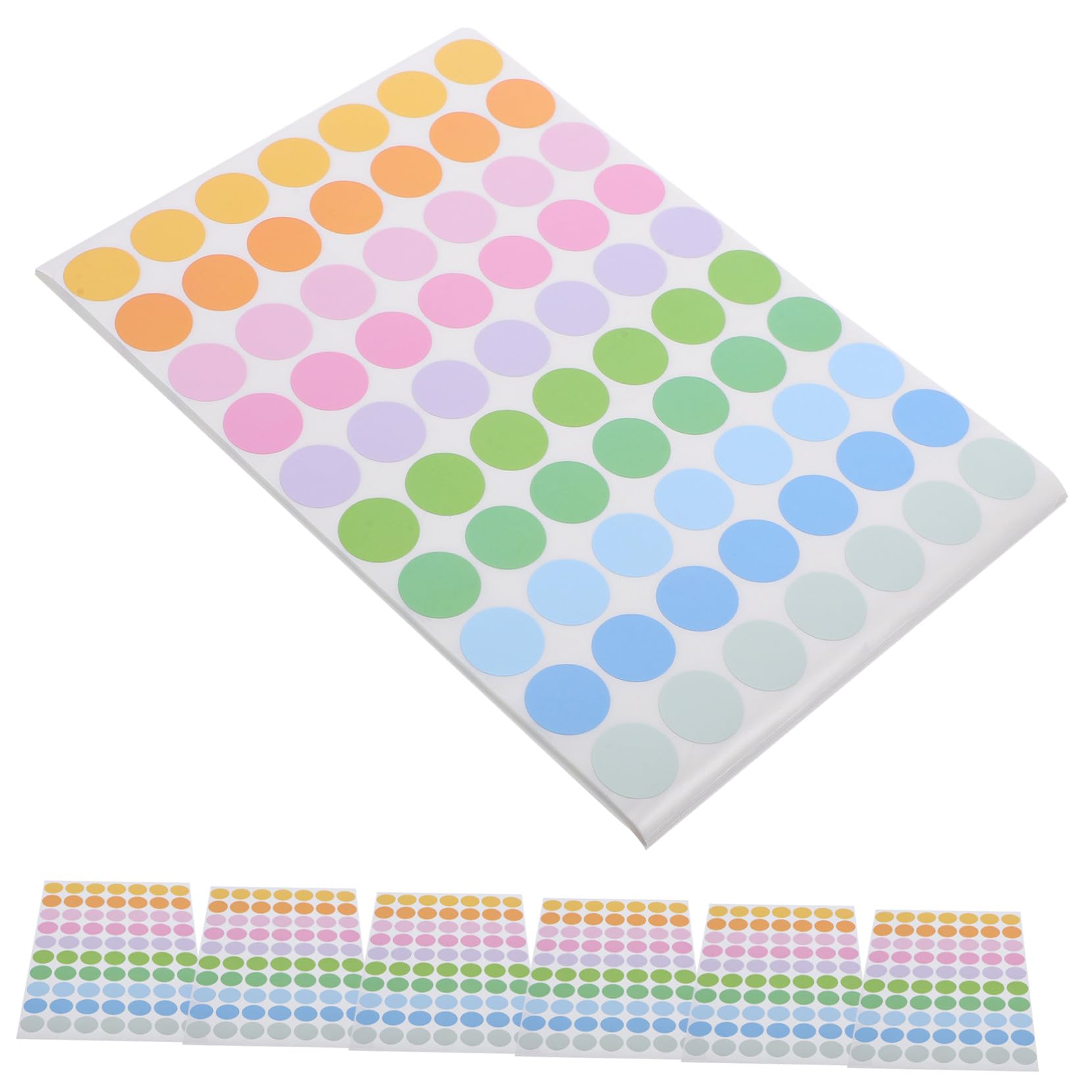 200 Feuilles Étiquettes Autocollantes Rondes Colorées Autocollants Pois Adhésifs pour Codage et Organisation Maison ou