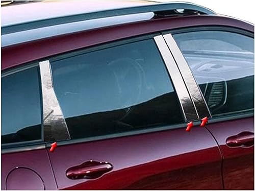 es compatible con Jeep Cherokee 2014-2020 6 piezas de poste de pilar inoxidable PP54091