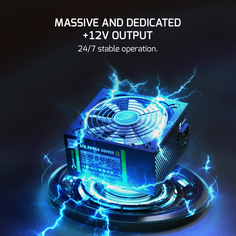 Snapklik.com : GamePower Gp-650 PC Power Supply Unit: 650W, 80 Plus ...