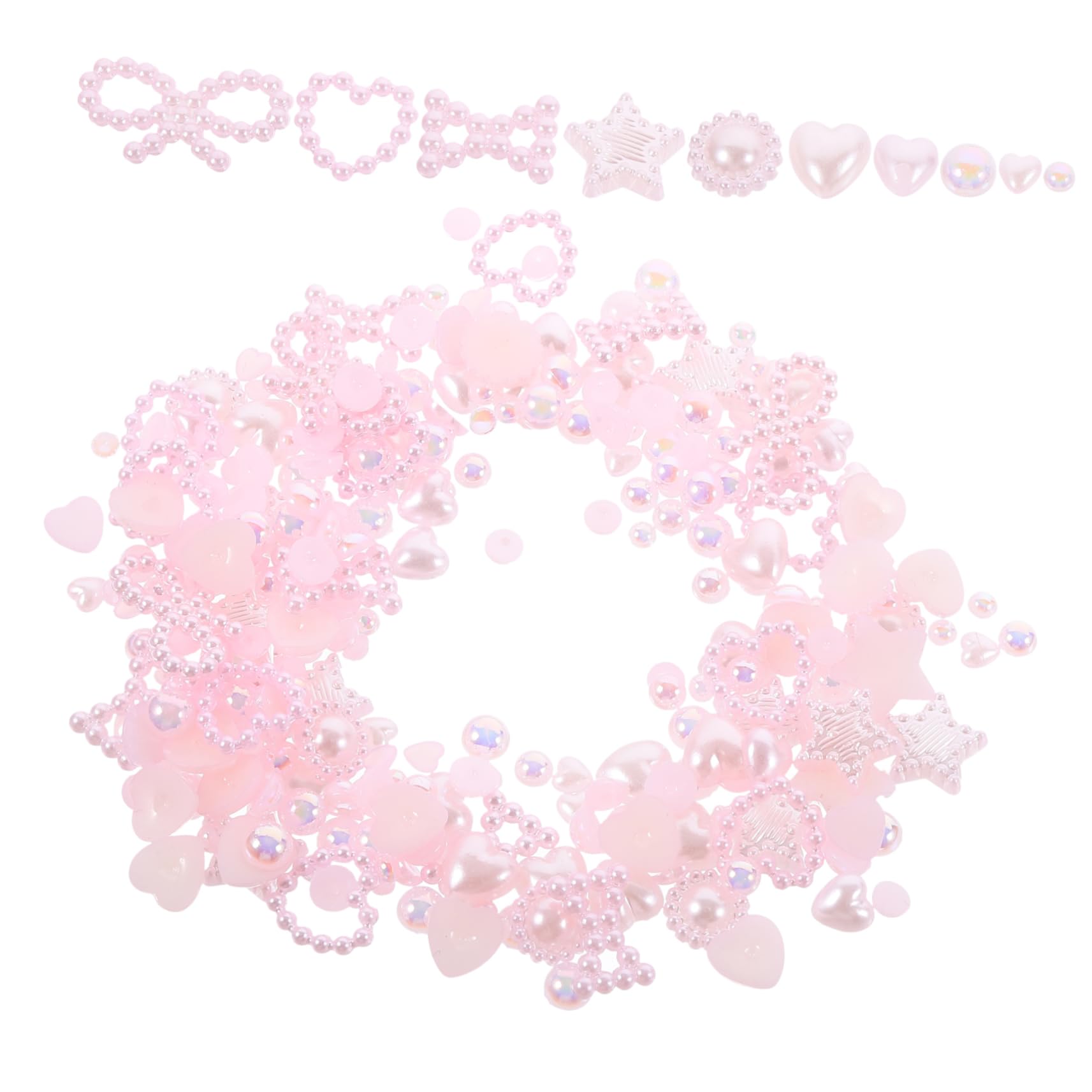 Ipetboom 1Bag Bow Heart Nail Charms Unique Manicure Decorations for Stunning Nail Art Cute Nail Decors for Women for Parties Special Occasions