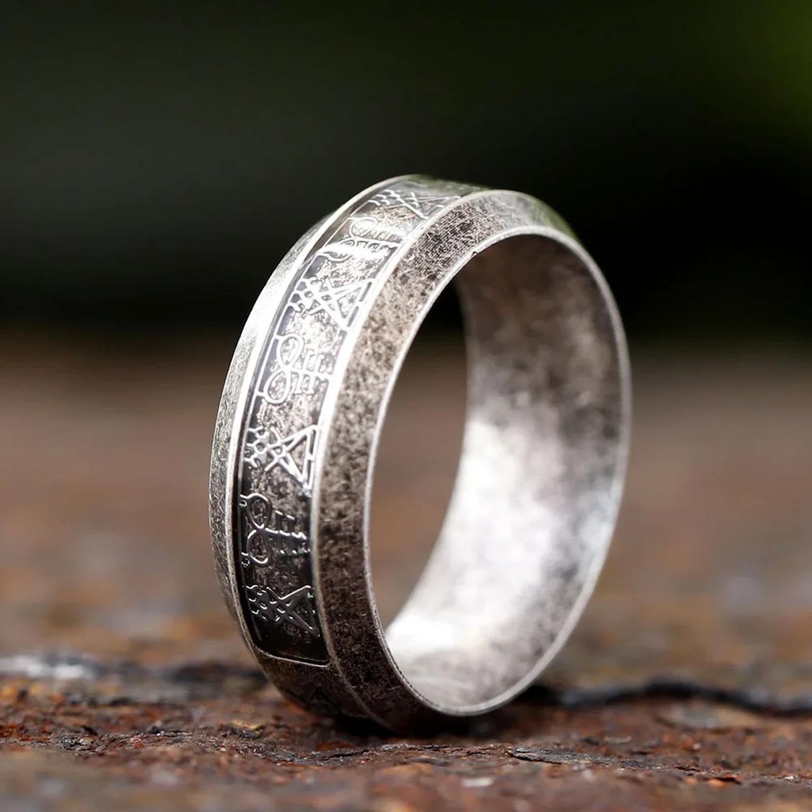 Ring Ringe Damen Bijouterie Herren Vintage Ring Lucifer Satan Siegelring Für Männer Mit Anubis Fashion Punk Schmuck