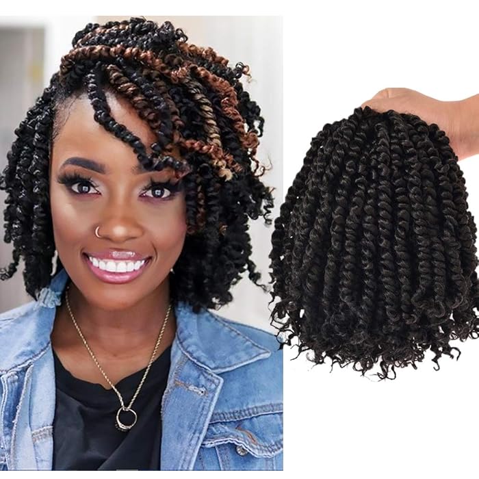 Buy 7 Packs10 Inch Pretwisted Passion Twist Crochet Hair Prelooped