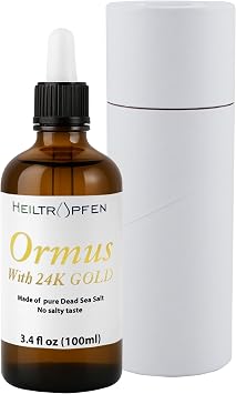 Ormus with 24K Gold 3.4 Fl Oz - 100 ml | Concentrated Orme | Atomic Minerals | Third-Party Tested | Heiltropfen