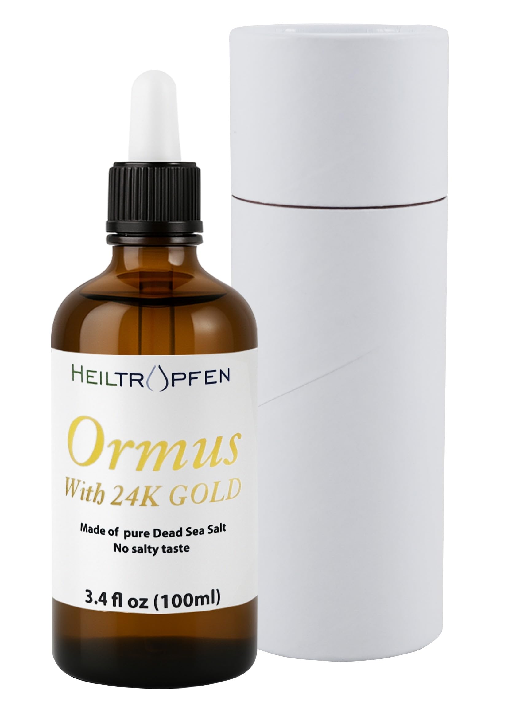 Ormus with 24K Gold 3.4 Fl Oz - 100 ml | Concentrated Orme | Atomic Minerals | Third-Party Tested | Heiltropfen®