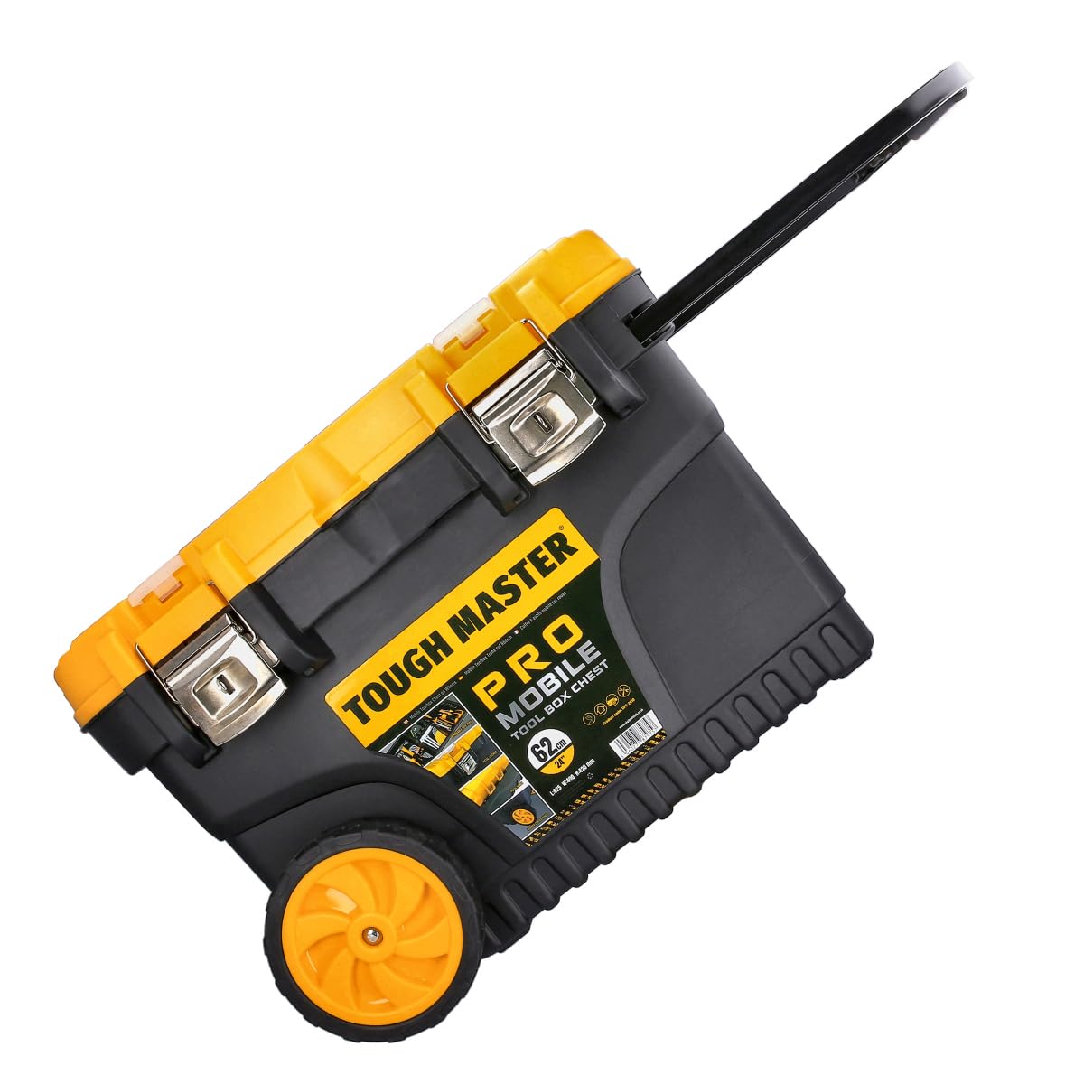 Large Tool Box On Wheels 24" Inch 62cm Professional Heavy Duty Toolbox Chest ...