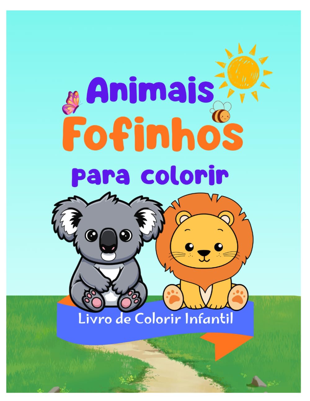 Animais Fofinhos para Colorir: Livro de Colorir Infantil