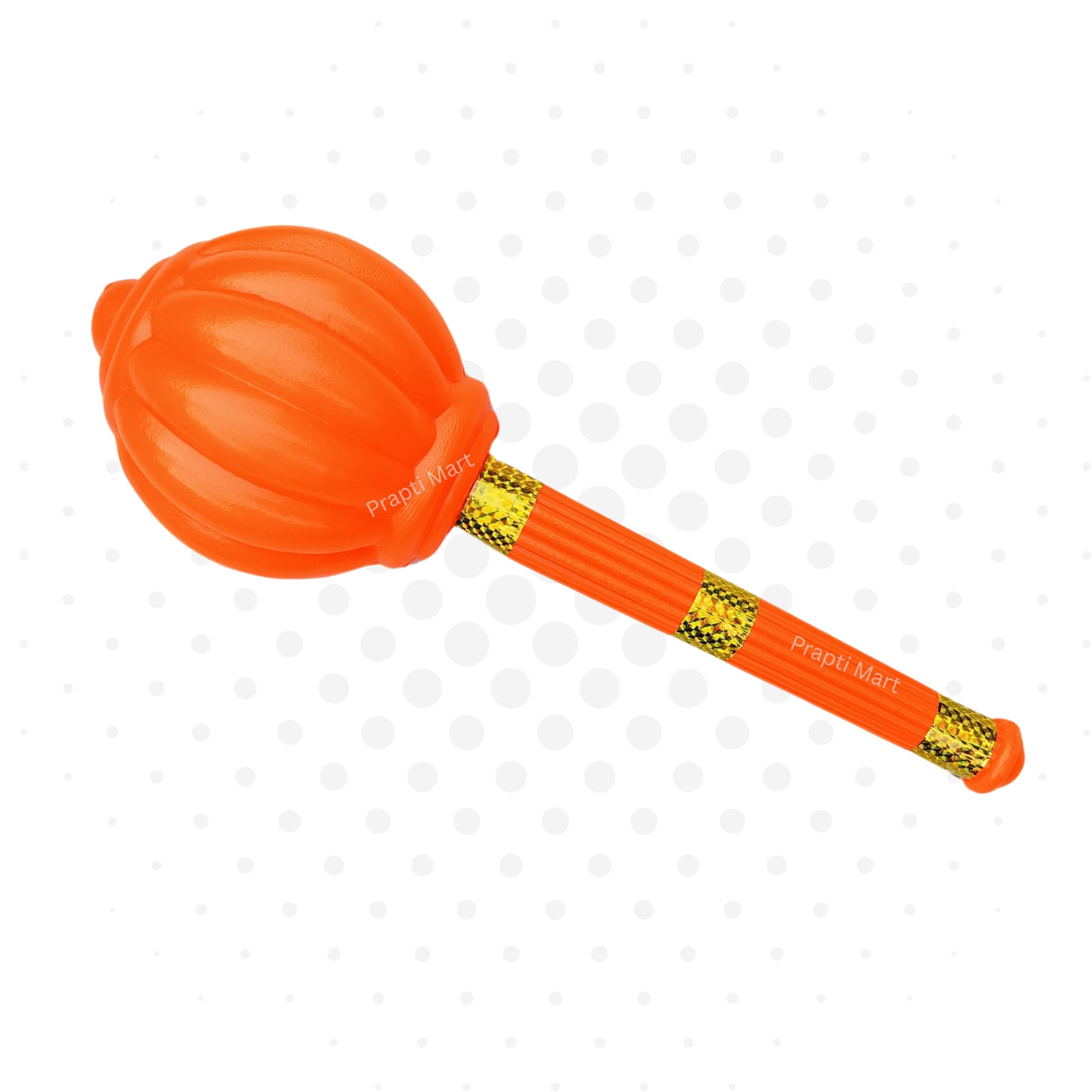 Atishay Retail Super Hanuman Gada Toy for Kids | Plastic Bheem Gada | Dussehra Toy | Material Plastic | Colour - Orange (Small) - 12 .5 Inch Length.(32 Cm) | Age 1+-image-33