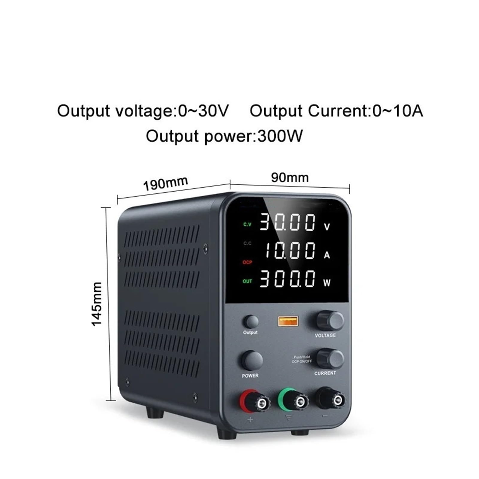 Fuente de alimentación conmutada CC, 30 V, 60 A, 120 V, Fuente de alimentación, Salidas 3 A, 5 A, 10 A(White 30V 5A)
