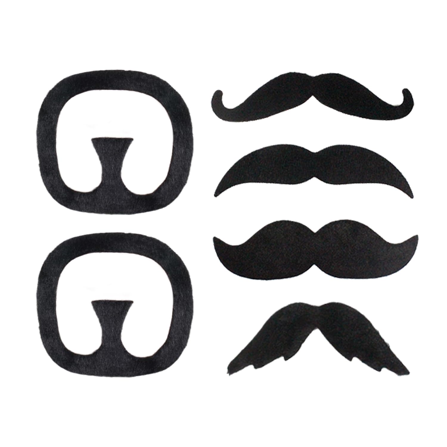 CQQNIU 6 Pieces Of Fake Mustaches, Funny Mustaches, Funny Mustaches, Cosplay Props, Masquerade Accessories