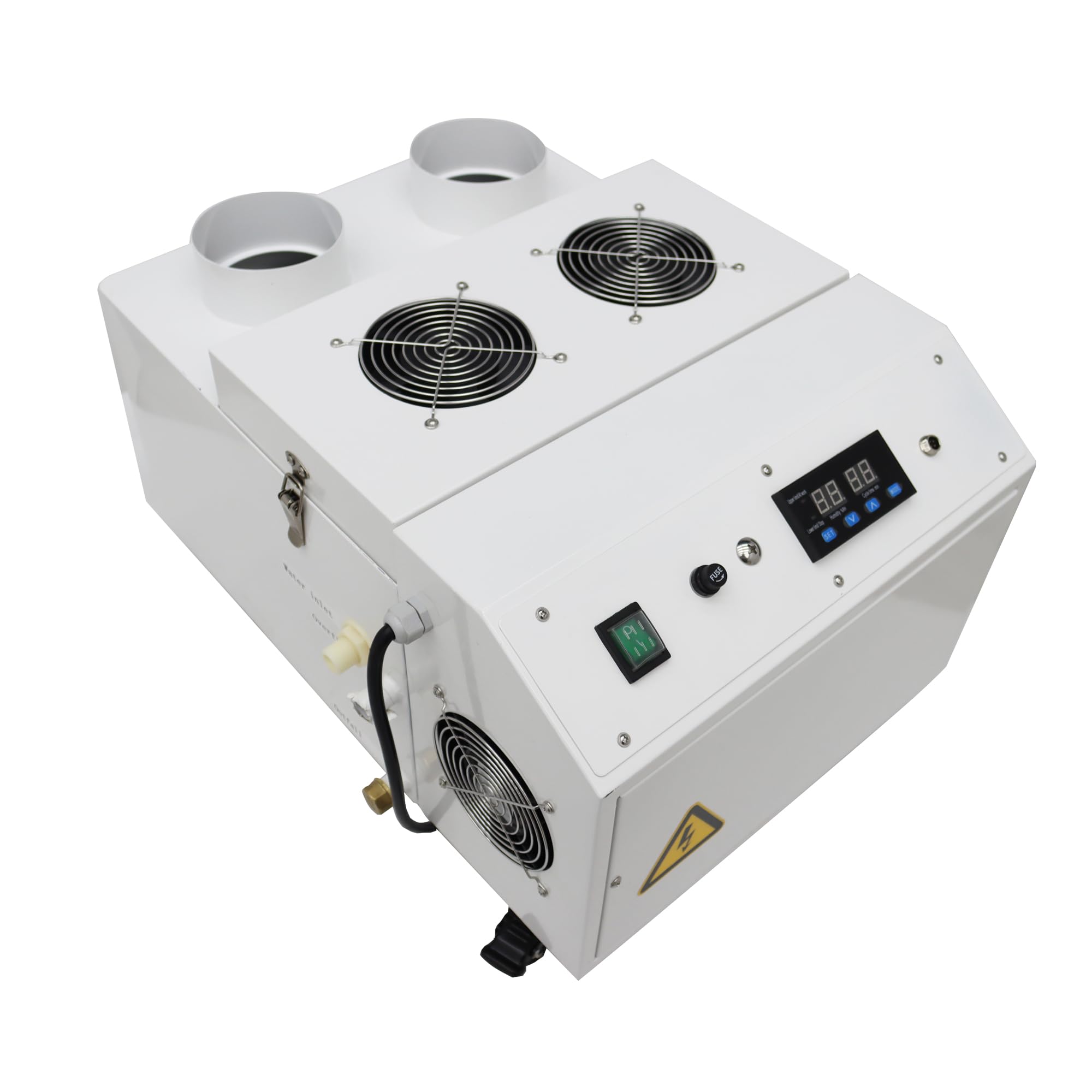 HQHAOTWU Commercial Ultrasonic ?humidifier Cooler Sprayer 15KG/h Industrial Portable Fog Maker Large Volume 1600-2300 Square Feet Humidifier for Warehouse Vegetable Fresh