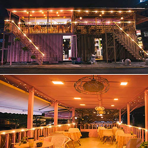 Fatpoom Led Rope Lights Battery Operated String Lights 40Ft 120 Leds 8 Modes Outdoor Waterproof Fairy Lights Dimmable/Timer With Remote For Camping Party Halloween Christmas Decoration (Warm White) #TOP6